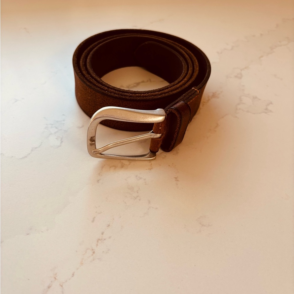 Johnnie O Mens Brown Leather Belt